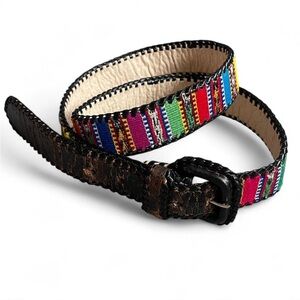American Vintage Multicolor Striped Women's Belt